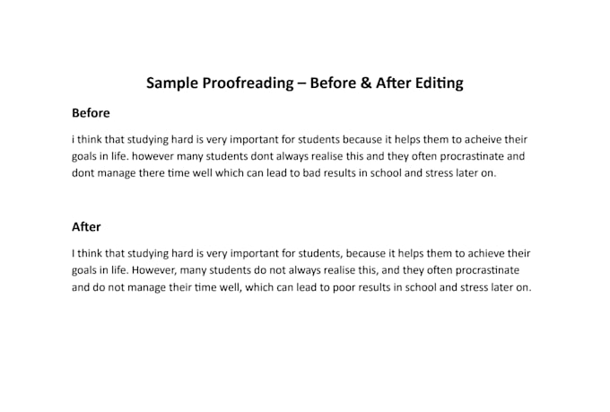 proofread and edit your essay for grammar and structure